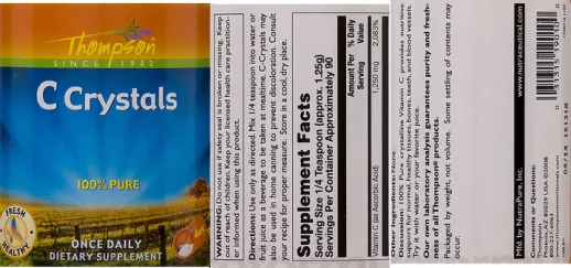 Label for C Crystals