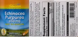 Label for Echinacea Purpurea 450 mg