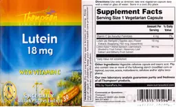 Label for Lutein 18 mg