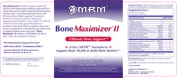 Label for Bone Maximizer II