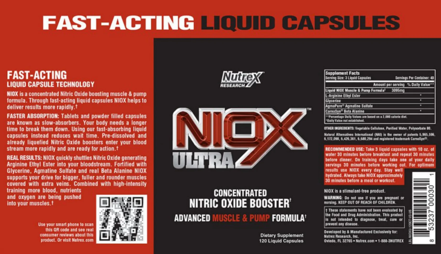 Label for NIOX Ultra