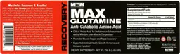 Label for Max Glutamine