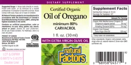 Label for Oil Of Oregano