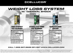 Label for Stimulant Free Fat Burner