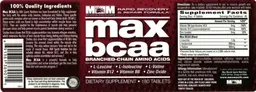 Label for Max BCAA