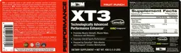 Label for XT3 Fruit Punch