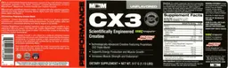 Label for CX3 Unflavored