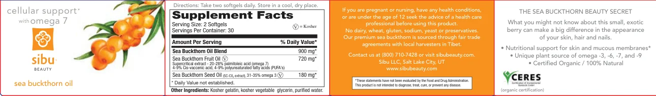 Label for Sea Buckthorn Oil