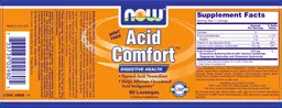 Label for Acid Comfort