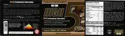 Label for High 5 Chocolate Flavor
