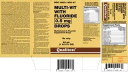 Label for Multi-Vit With Fluoride 0.5 mg Drops