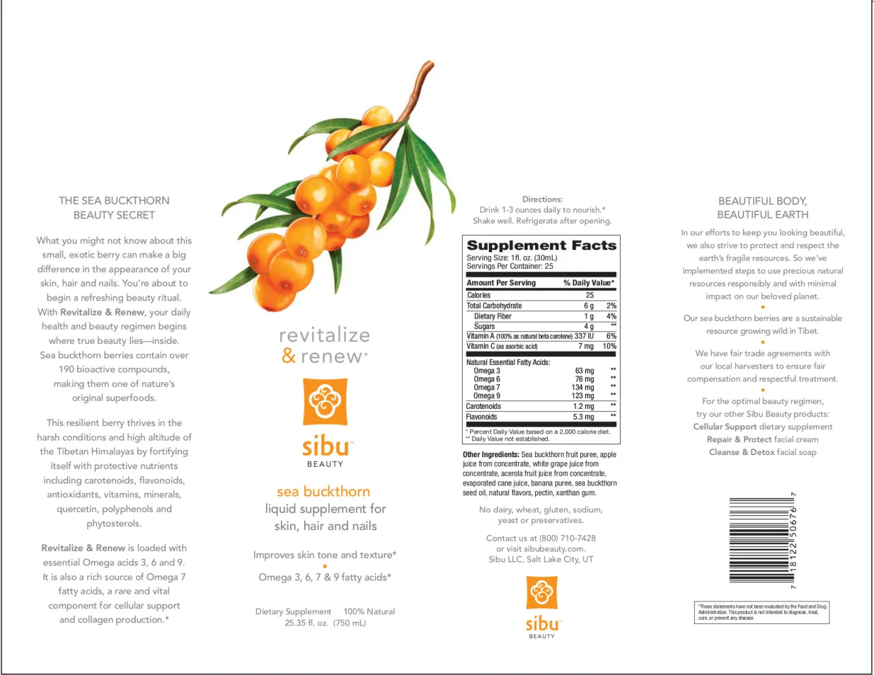 Label for Sea Buckthorn