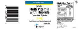 Label for Multi Vitamin With Fluoride 1 mg
