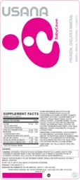 Label for BabyCare Prenatal Chelated Mineral