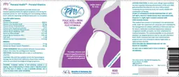 Label for Folic Acid + Iron Multivitamin Plus Vitamin A