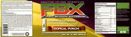Label for FBX Extreme Tropical Punch