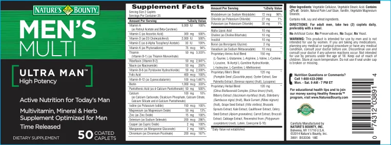 Label for Men's Multi Ultra Man