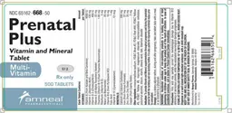 Label for Prenatal Plus