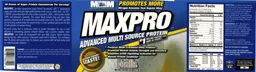 Label for Maxpro Vanilla
