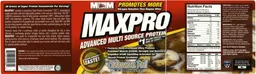 Label for Maxpro Cinnamon Roll