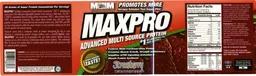 Label for Maxpro Strawberry