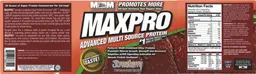 Label for Maxpro Strawberry