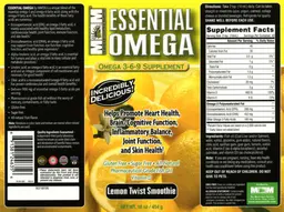 Label for Essential Omega Lemon Twist Smoothie