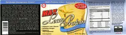 Label for Max Lean Protein French Vanilla