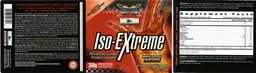 Label for Iso-Extreme Extreme Orange Crush Flavor!