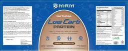 Label for Natural Low Carb Protein Creamy Chocolate