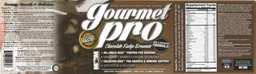 Label for Gourmet Pro Chocolate Fudge Brownie