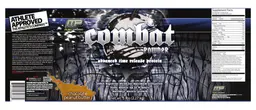 Label for Combat Powder Chocolate Peanut Butter