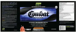Label for Combat Powder Triple Berry