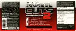 Label for MAX Anabol Cuts 2