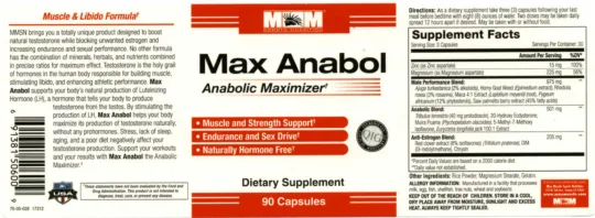 Label for MAX Anabol