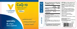 Label for CoQ-10 300 mg