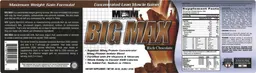 Label for Big Max Rich Chocolate
