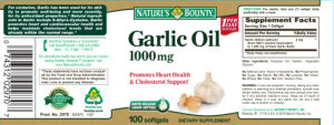 Garlic Oil 1000 mg