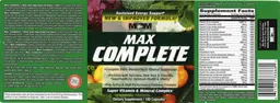 Label for Max Complete