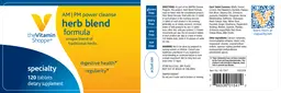 Label for AM - PM Power Cleanse Herb Blend Formula