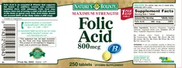 Maximum Strength Folic Acid 800 mcg