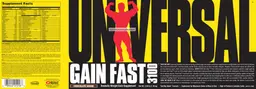 Label for Gain Fast 3100 Chocolate Shake