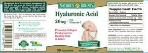 Hyaluronic Acid 20 mg With Vitamin C