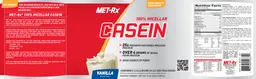 Label for 100% Micellar Casein Vanilla