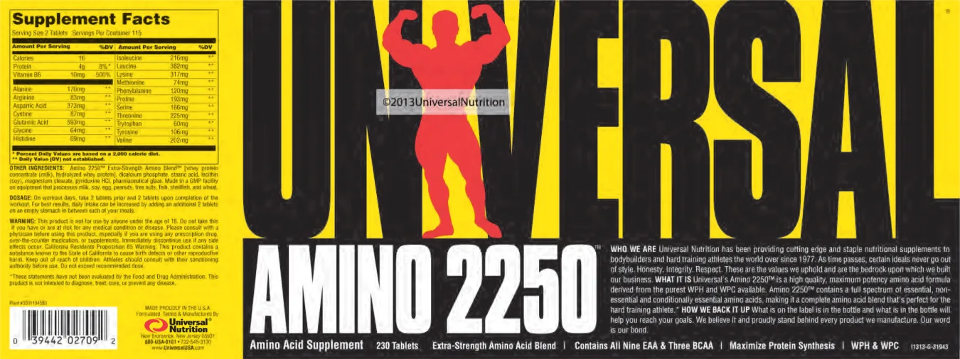 Label for Amino 2250
