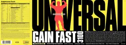 Label for Gain Fast 3100 Pina-Colada Shake
