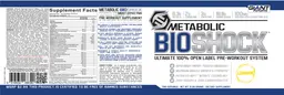 Label for Metabolic Bioshock Lemonade
