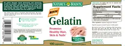 Label for Gelatin