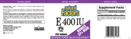 Label for E 400 IU