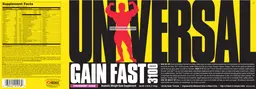 Label for Gain Fast 3100 Strawberry Shake